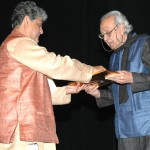 Receiving the S.H. Raza Award